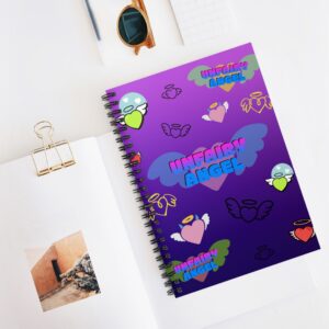 Unfairy Angel Whimsical Spiral Notebook, Perfect for Journaling, School, Gifts, Stationery, or Art Projects, just to write