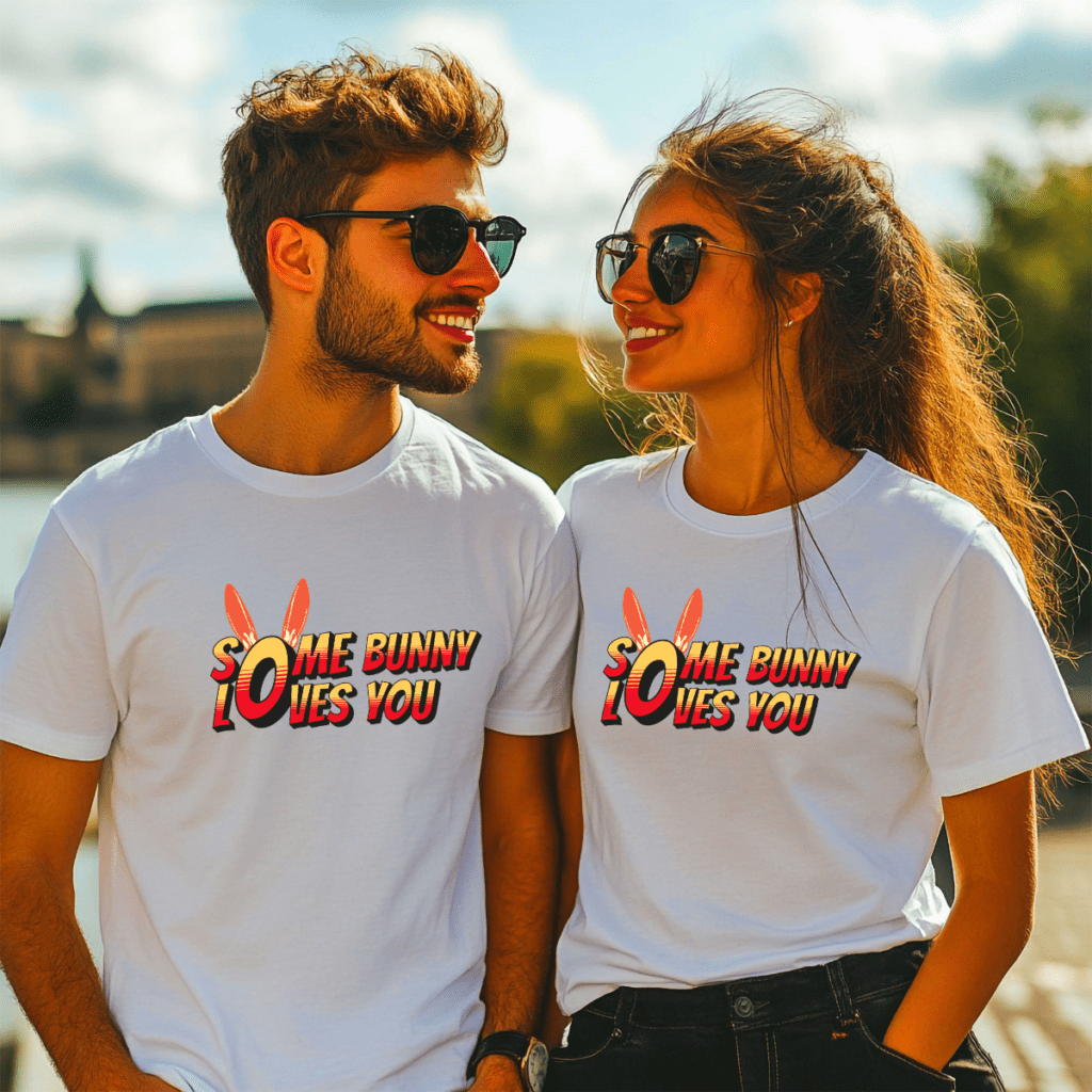 Some Bunny Loves You T-Shirt, Organic, Unisex