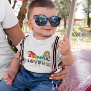 "Animal Lovers Club" Eco-friendly, organic Baby T-Shirt