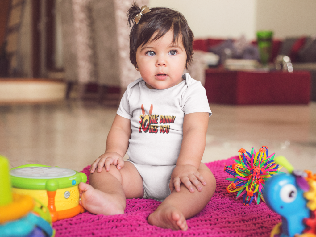 "Some Bunny Loves You" Eco-friendly, Organic Bodysuit