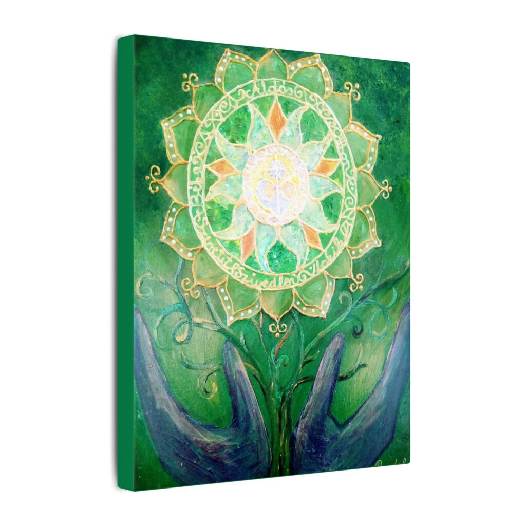 "Boho Mandala" - Spiritual Zen Art by Annamaria Bartok, Eco-friendly Canvas