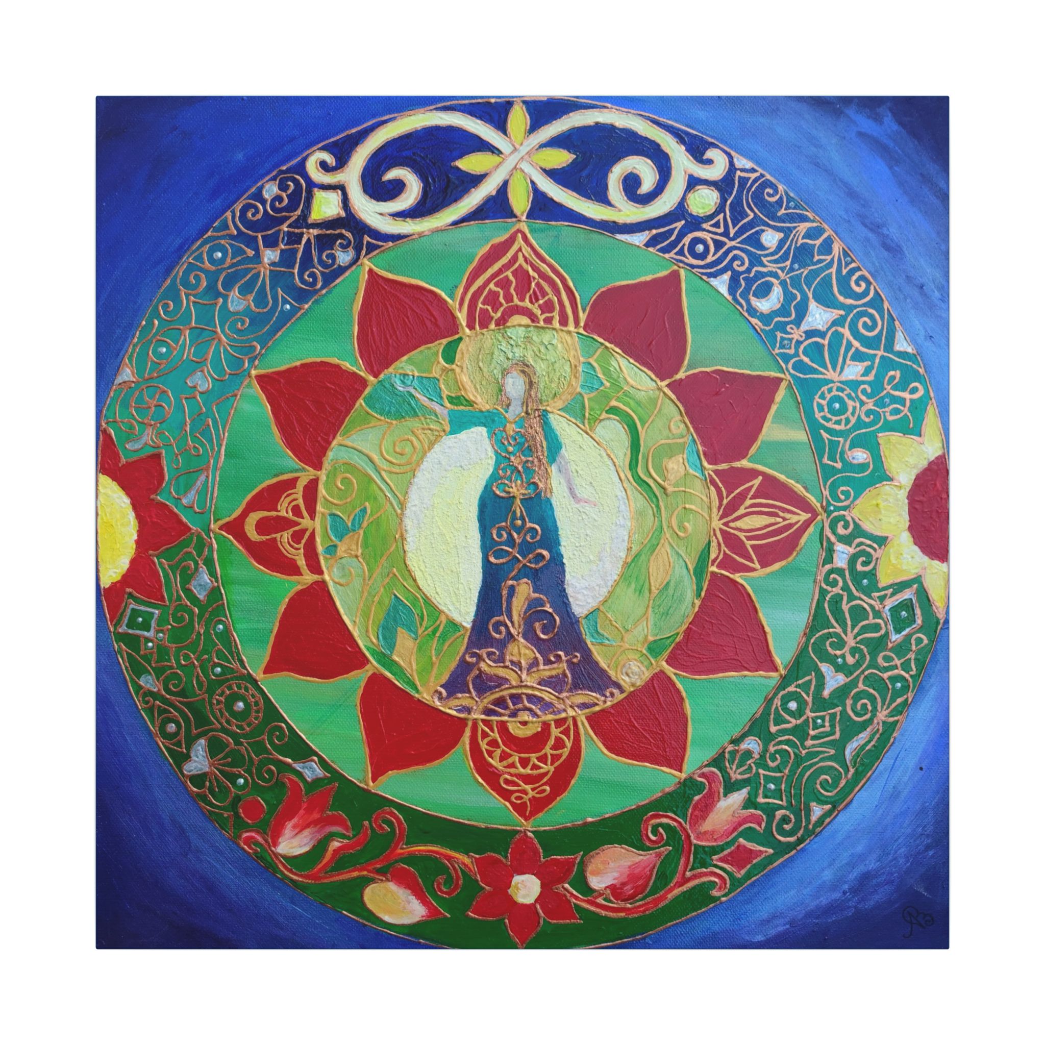 "Earth and Sky" - Eco-friendly Canvas - Spiritual, Zen Art by Annamaria Bartok - Image 2