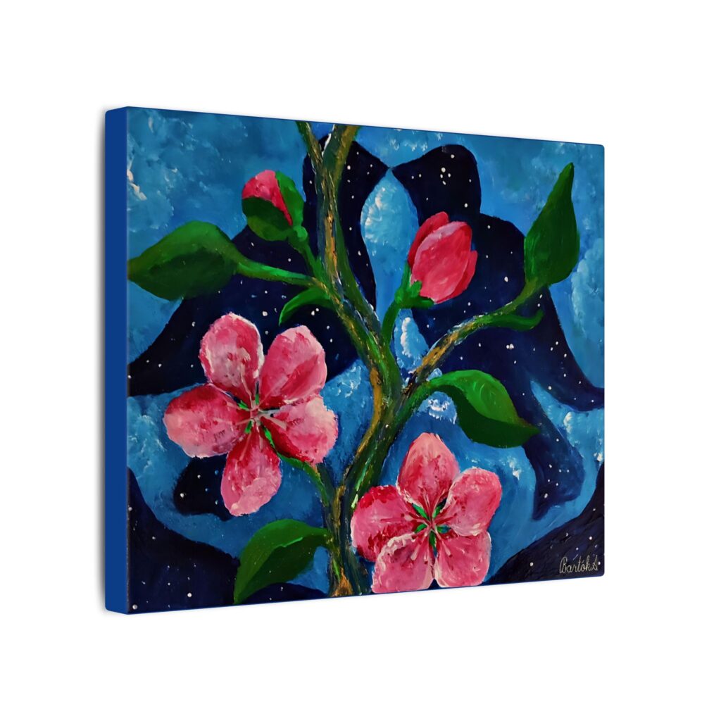 "Spring"- Spiritual Zen Art by Annamaria Bartok, Organic Canvas