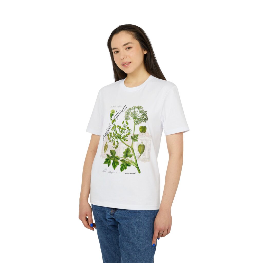 "Ancient Silphium" Botanical Art T-Shirt, Eco-Friendly, Unisex